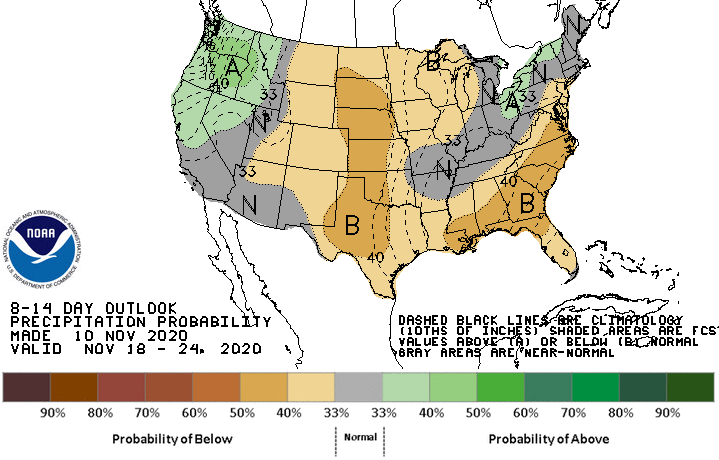 8-14 Day Precipitation Probability Outlook